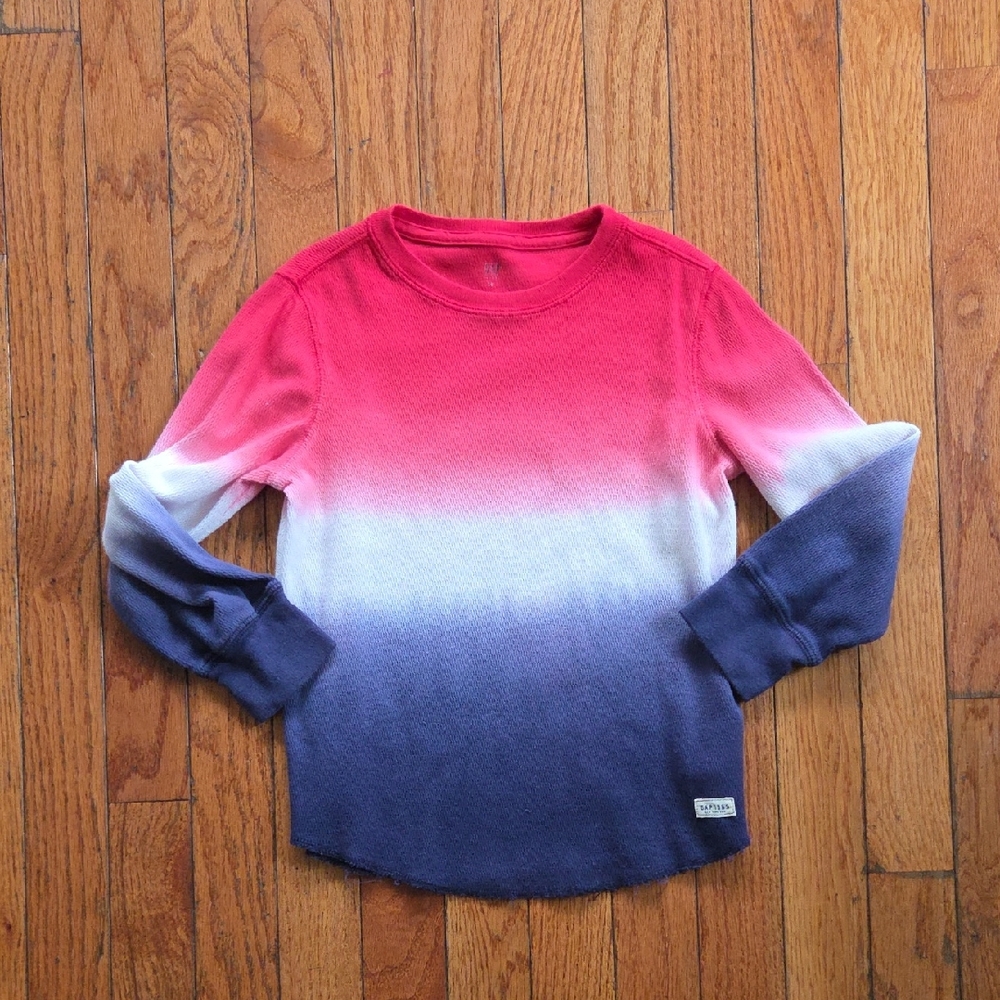 3/$15 Gap Red White Blue Ling Sleeved Top (xs)